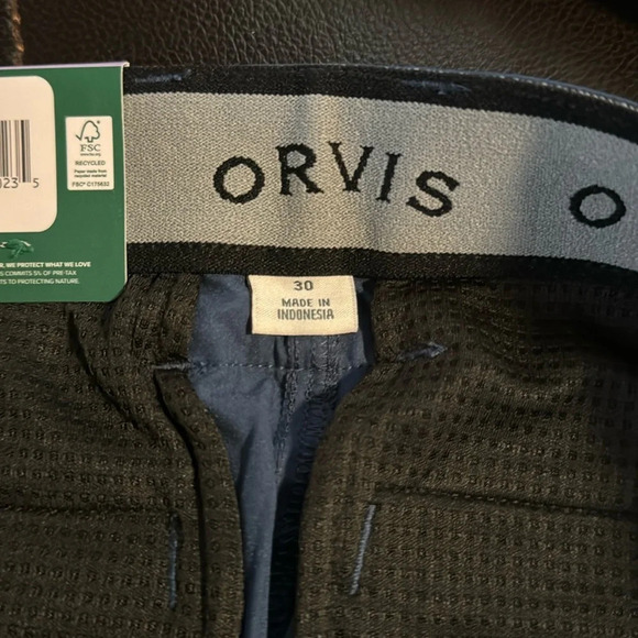NWT Orvis Men's Tech Shorts Navy Blue Size 30 - Picture 6 of 7